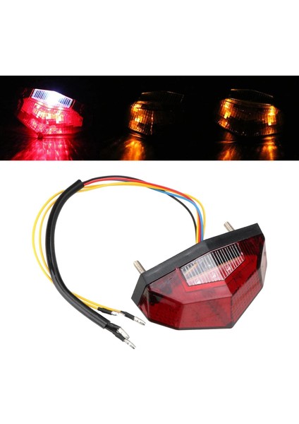 12V LED Motosiklet Fren Kuyruğu Dönüş Sinyali Göstergesi Lambası Entegre Işık Kolay (Yurt Dışından) fırsatları