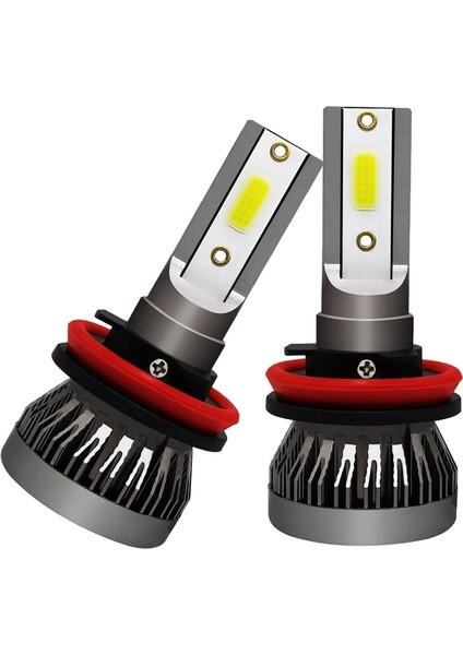 Mini Gri LED Far Ampul Dönüşüm Kiti Lamba H8 H9 H11 (Yurt Dışından) fırsatları