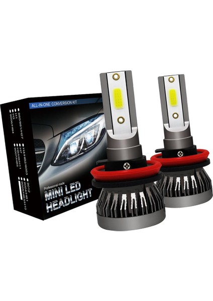 Mini Gri LED Far Ampul Dönüşüm Kiti Lamba H8 H9 H11 (Yurt Dışından) indirimleri