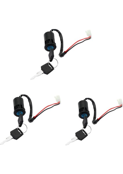 3x2 Tel Ateşleme Anahtarı Scooter Cep Kir Için 6 Anahtarları ile Moped (Yurt Dışından)
