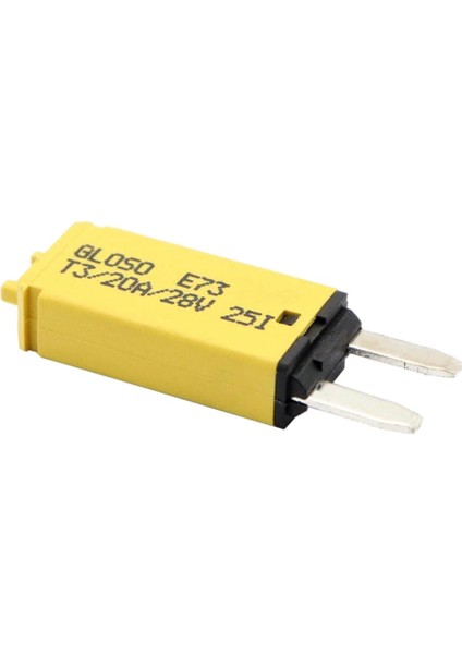 20A 12 V-24V Oto Araba Deniz Yeniden Sıfırlanabilir Sigorta Devre Kesici Smalll Blade (Yurt Dışından)