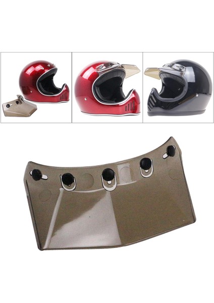 5 Snap Visor Pik Motosiklet Için Açık Yüz Brown1 (Yurt Dışından) indirimleri