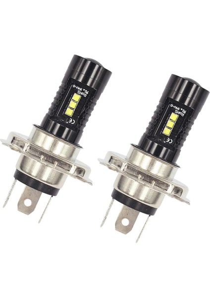 Süper Parlak 6000 K 60 W 3side Araba 12LED Foglight Lambası Drl Far H4 (Yurt Dışından)