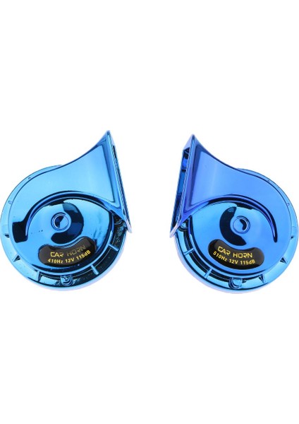 2 Paket 12 V 115DB Salyangoz Horn Araba Araç Salyangoz Horn Evrensel Salyangoz Boynuzu Mavi (Yurt Dışından)