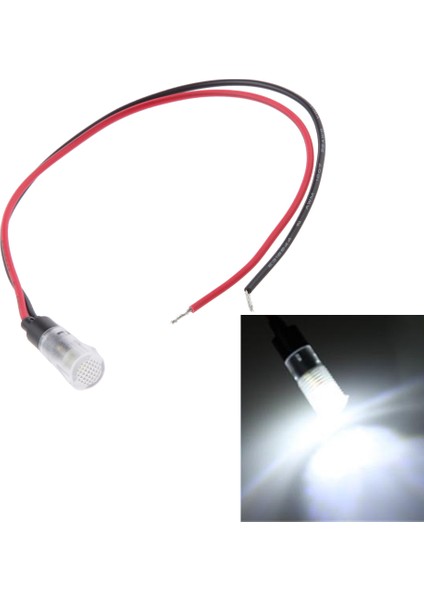 Beyaz Evrensel 8mm LED Gösterge Ampul Yön Lambası Araba 12 V (Yurt Dışından) fırsatları