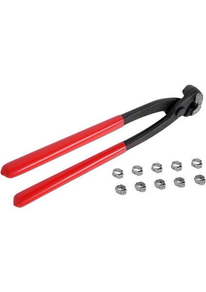 10 Parça Paslanmaz Çelik Tek Kulak Hortumu Kelepçe + Kulak Kelepçe Kıvrık 5.3-6.5mm (Yurt Dışından)