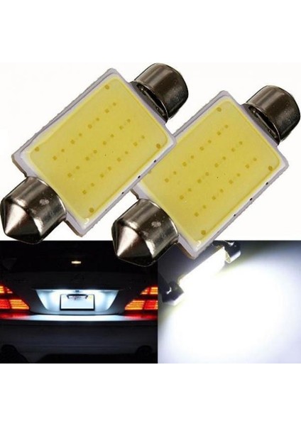 2 Adet 41MM Keçe Koçanı 12 Smd Cips Dc 12 V LED Kubbe Işıkları Araba Kubbe (Yurt Dışından)