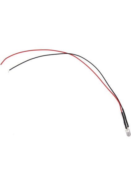 20 Parça 20 cm Ön 5mm Yayan Diyot Parlak LED Lamba Açık Yeşil (Yurt Dışından)