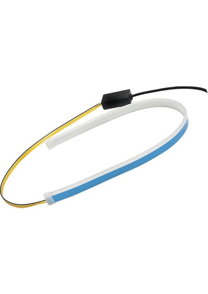 2 Parça Araba LED Akan Şerit Flaşör Foglight Dönüş Sinyali Işık 60 cm Pembe + Sarı (Yurt Dışından) modelleri