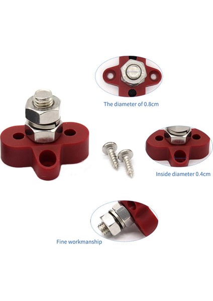 3 8" Deniz Paslanmaz Çelik Yalıtımlı Terminal Bloğu Tek Saplamalı (Yurt Dışından) modelleri