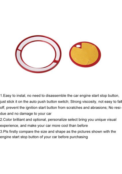 Alüminyum Alaşım Motor Başlangıç ​​durdur Düğmesi Anahtarsız Uyum Ford Araba Aksesuar (Yurt Dışından) fiyatları