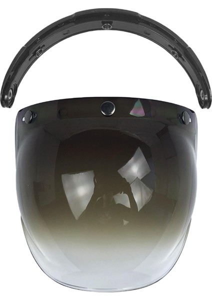 3 Snap Visor Kalkanı Açık Motosiklet Kaskları Için Yukarı Çıkarın Siyah Gradyan (Yurt Dışından) fiyatları
