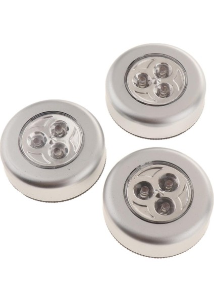 3 Adet Kablosuz LED Pak Işık Kabine Aydınlatma Dokunun Işıkları Sayacı Işık Altında (Yurt Dışından)