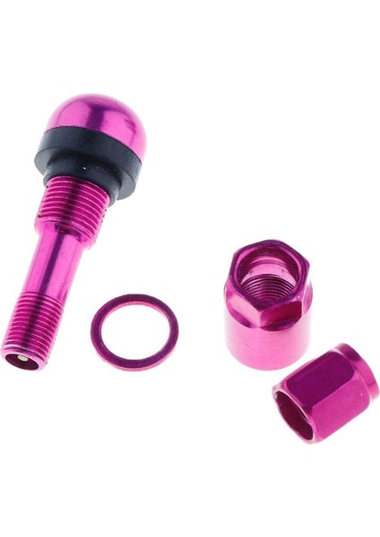 Araba Alüminyum Tubeless Tekerlek Lastik Vana Kök 4 Parça Tarzı Toz - Mor + Siyah (Yurt Dışından) modelleri