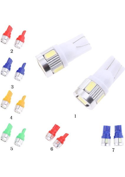 2 Adet T10 6 Smd 5630 5 W 194 W5W LED Araba Yan Kama (Yurt Dışından)