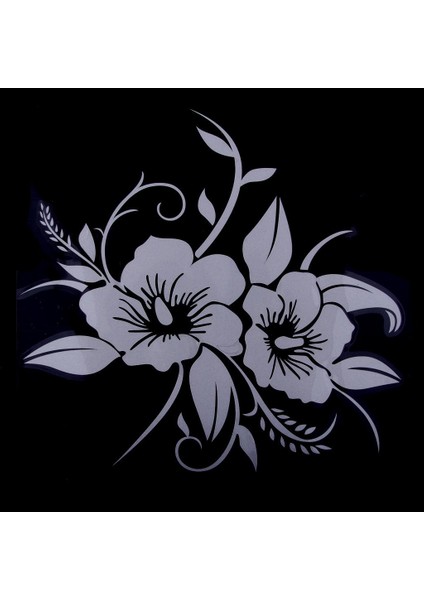 Çiçek Ayna Duvar Sticker Çıkartma Araç Çıkarılabilir Çıkartma Ev Dekorasyon Beyaz (Yurt Dışından) fiyatları