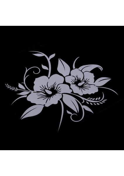 Çiçek Ayna Duvar Sticker Çıkartma Araç Çıkarılabilir Çıkartma Ev Dekorasyon Beyaz (Yurt Dışından) modelleri