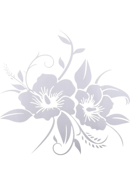 Çiçek Ayna Duvar Sticker Çıkartma Araç Çıkarılabilir Çıkartma Ev Dekorasyon Beyaz (Yurt Dışından) fırsatları