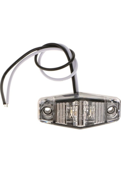 2x Araba Kamyon 2 LED Yan Marker Işıkları Genişlik Ampüller Uyarı Kuyruk Lambaları Beyaz (Yurt Dışından) fırsatları