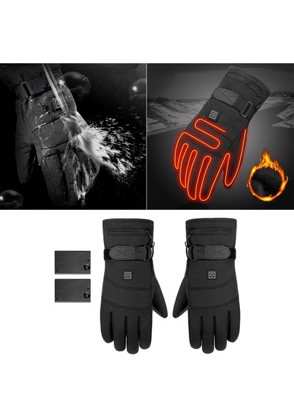 Erkekler Için Isıtmalı Eldivenler Isıtmalı Motosiklet Kayak Kar Eldivenleri Su Geçirmez Stil 2 (Yurt Dışından) fiyatları