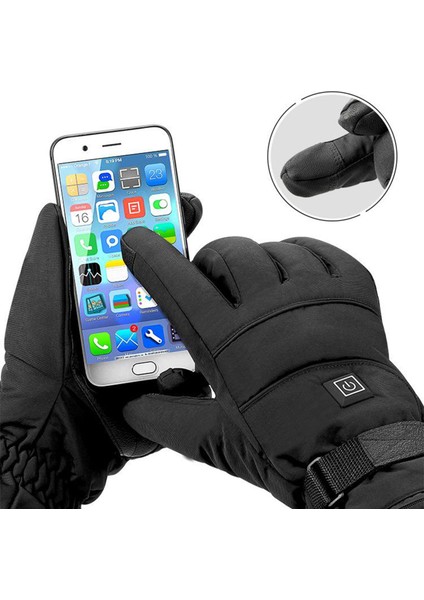 Erkekler Için Isıtmalı Eldivenler Isıtmalı Motosiklet Kayak Kar Eldivenleri Su Geçirmez Stil 2 (Yurt Dışından) modelleri