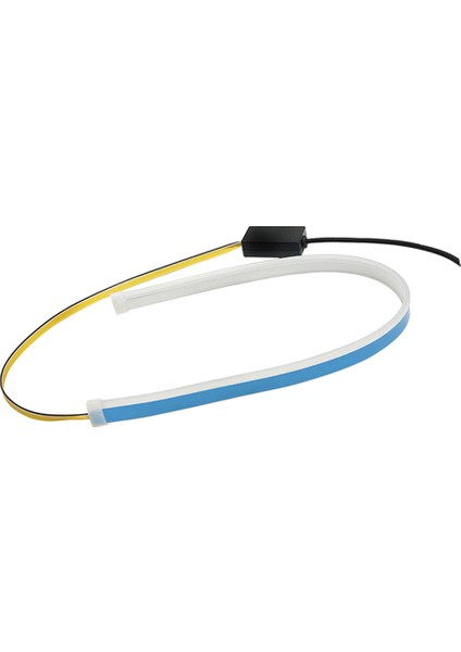 2x Esnek LED Tüp Şeritler Gündüz Çalışan Işıklar Dönüş Sinyali 45 cm Derin Mavi + Derin Mavi + Sarı (Yurt Dışından) fiyatları