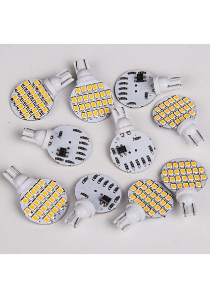 Paketi 10 Parlak 4.8 W T10 921 Sıcak Beyaz Araba Rv Kama 24SMD LED Işık Ampul (Yurt Dışından)