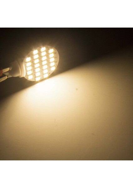 Paketi 10 Parlak 4.8 W T10 921 Sıcak Beyaz Araba Rv Kama 24SMD LED Işık Ampul (Yurt Dışından)