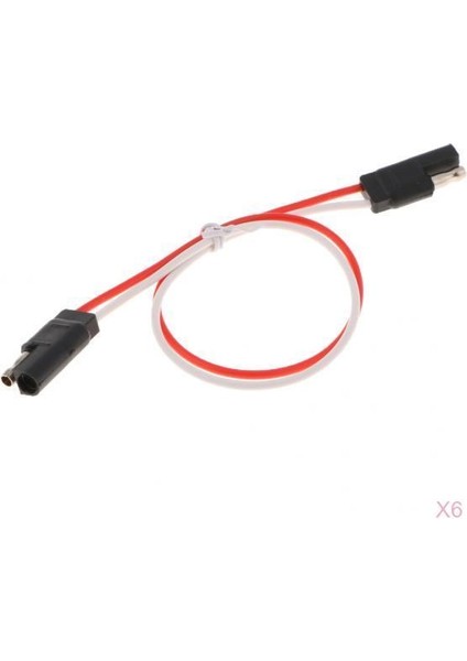 6 Adet Araba Hızlı Bağlantı Kesme 2-Pin Sae Tel Kablo Demeti Fiş Kablosu (Yurt Dışından)