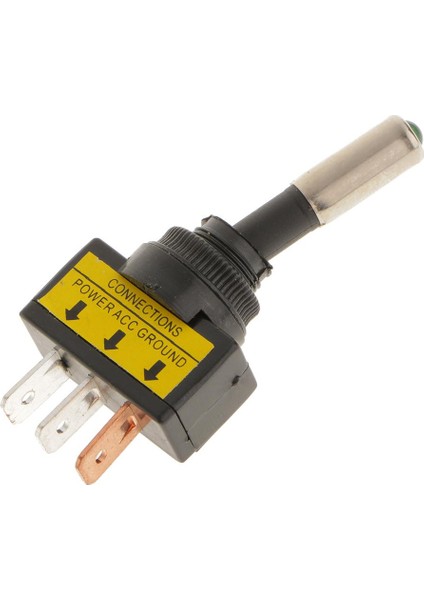 12 V 20A Araba Oto Tekne Yeşil LED Işık Toggle Rocker Anahtarı 3pın Spst On Off (Yurt Dışından) fırsatları