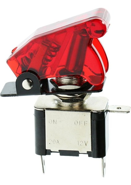 Araba Kamyon Tekne Kırmızı Kapak LED Işık 20A 12 V Rocker Geçiş Açma Kapama Anahtarı Spst (Yurt Dışından)