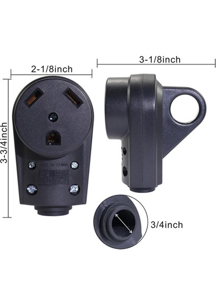 Amerikan Rv Için Ergonomik Saplı Rv Yedek Dişi Fiş (Yurt Dışından)