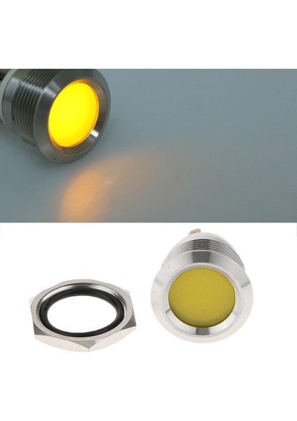 Araba Motosiklet 12V 19MM Panel Gösterge Işığı Wrie Kurşunları Sarı (Yurt Dışından) fiyatları