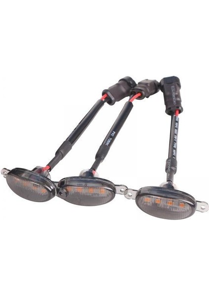 Raptor Tarzı Grille Için 2X3X LED Işık 2015-2019 Siyah (Yurt Dışından)