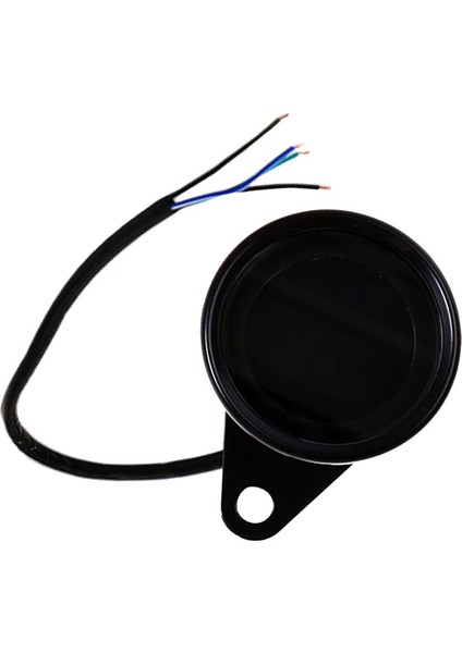 Evrensel Alüminyum Çok Fonksiyonlu Motosiklet Kilometre Sayacı Hız Göstergesi Siyah (Yurt Dışından)