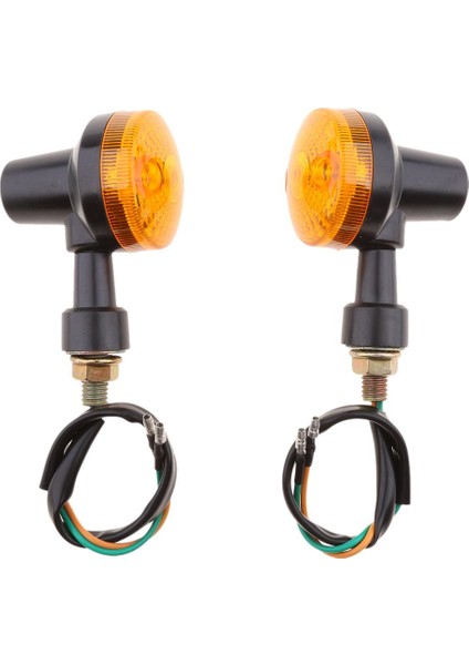 12V Evrensel Motosiklet Turn Sinyal Işık Yuvarlak Gösterge Lambası - Tip 1 (Yurt Dışından) indirimleri