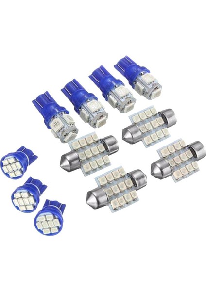 11X Evrensel Mavi LED Işıklar Iç T10 & 31MM Harita Dome Işıkları Lambalar (Yurt Dışından) modelleri