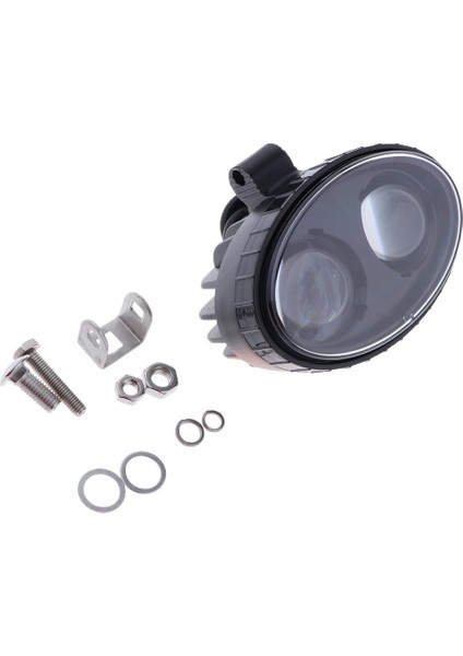 Siyah 10W LED Yuvarlak Uyarı Flaş Işık Araba Flaş Tehlike Acil Durum Lambaları (Yurt Dışından)