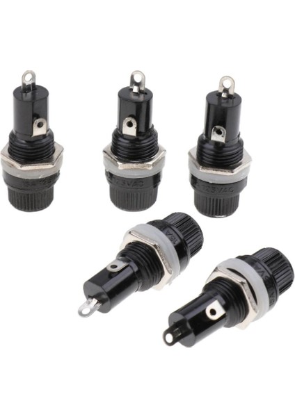 5 Adet Ac 125 V 15A 250 V 10A 12MM Konu Vida Paneli Monte Sigorta Tutucular (Yurt Dışından)