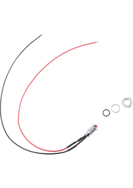 24V 8mm Delik LED Panel Göstergesi Uyarı Işık Lambası -Ed (Yurt Dışından) fırsatları