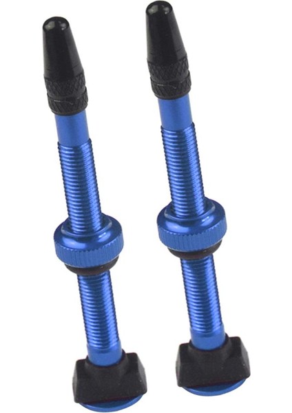 4 Adet Alüminyum 60MM Mtb Mavi Dağ Bisikleti Tubeless Presta Valf Kök Kiti (Yurt Dışından)