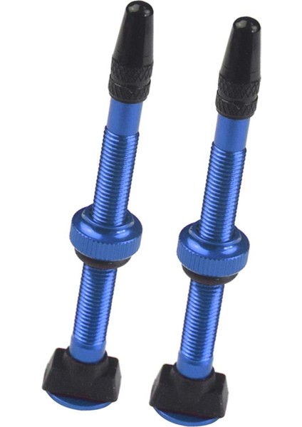 4 Adet Alüminyum 60MM Mtb Mavi Dağ Bisikleti Tubeless Presta Valf Kök Kiti (Yurt Dışından)