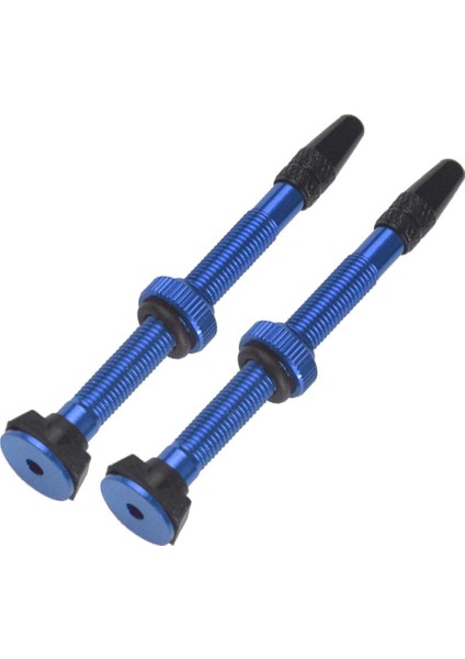 4 Adet Alüminyum 60MM Mtb Mavi Dağ Bisikleti Tubeless Presta Valf Kök Kiti (Yurt Dışından)