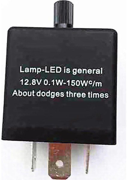 12 V 3-Pin LED Ayarlanabilir Araba Flaşör Flaş Röle Dönüş Sinyali Ampuller Için (Yurt Dışından)