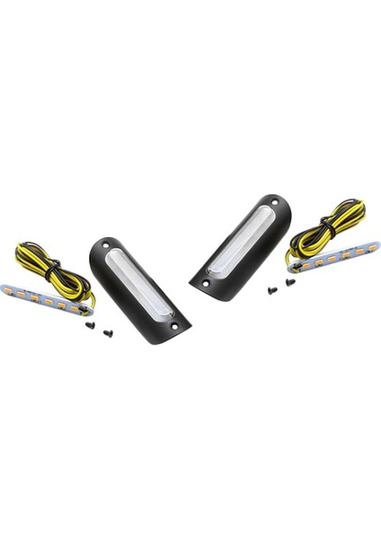 22MM 25MM Gidon Kelepçesi Drag Çubuğu Işık Yanıp Sönen Yan Işaretleyici (Yurt Dışından)