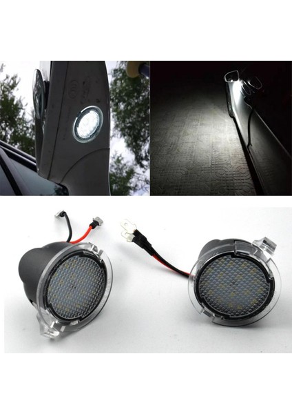 2x Beyaz 18-Led Yan Görünüm Ayna Işıkları Altında Ford Explorer 11-18 (Yurt Dışından) fiyatları