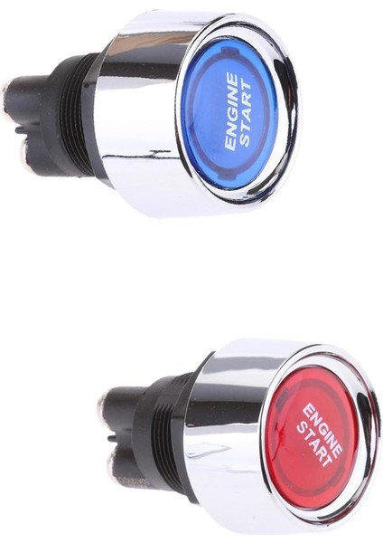 2 Adet Dc 12V Kontak Anahtar Panel Yarış Araç Motoru Başlatma Düğmesi LED (Yurt Dışından)