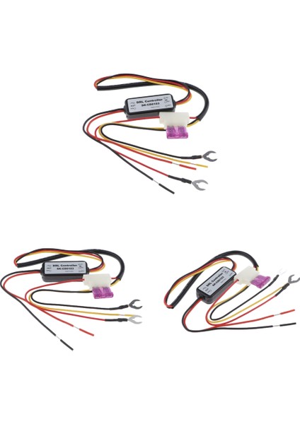 3 Parça Araba LED Gündüz Çalışan Işık Dimmer 12-18 V 5A Oto Drl Denetleyici (Yurt Dışından)