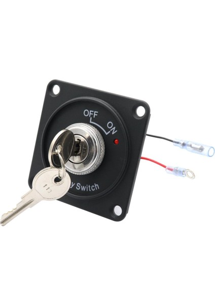 Dc 12 V Kontak Anahtarı 2 Konum Açma Kapalı Anahtar Anahtarı Paneli + 2 Tuşları (Yurt Dışından) fırsatları