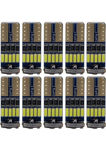 10 Adet Araba Iç Kubbe Ampulleri LED Düşük Güç Tüketimi Fiş ve Oyun (Yurt Dışından)